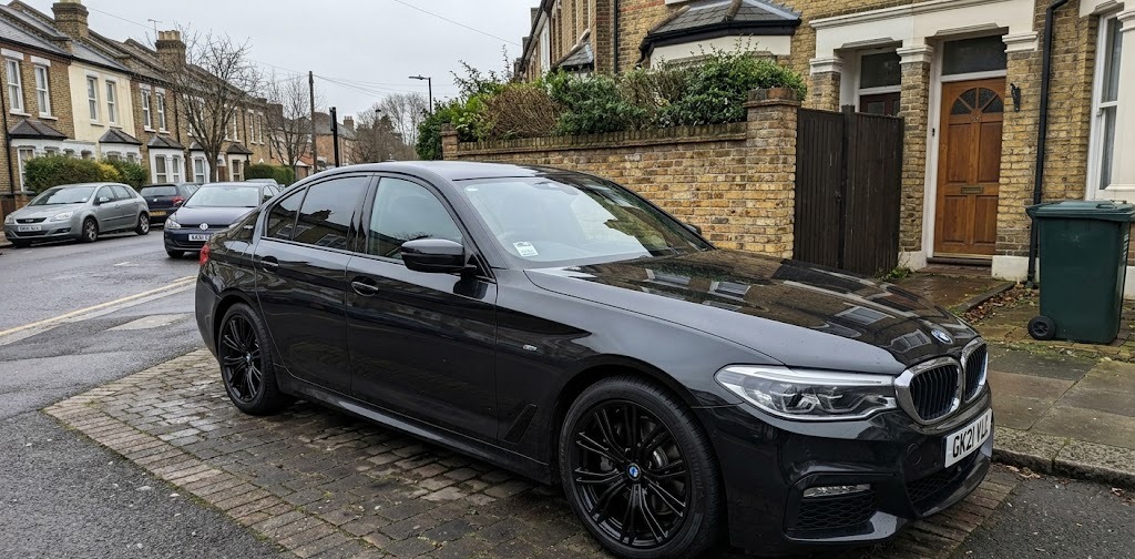 James M's BMW 5-Series with refurbished gloss black alloys